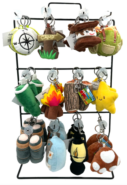 NEW! Plush Camp Themed Keychains